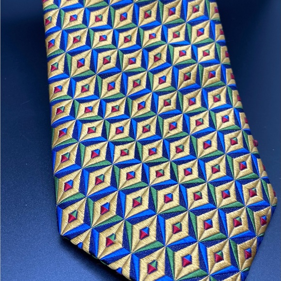 Paul Fredrick Mens Dress Tie 100% Silk Made in Italy 🇮🇹 - Picture 9 of 11